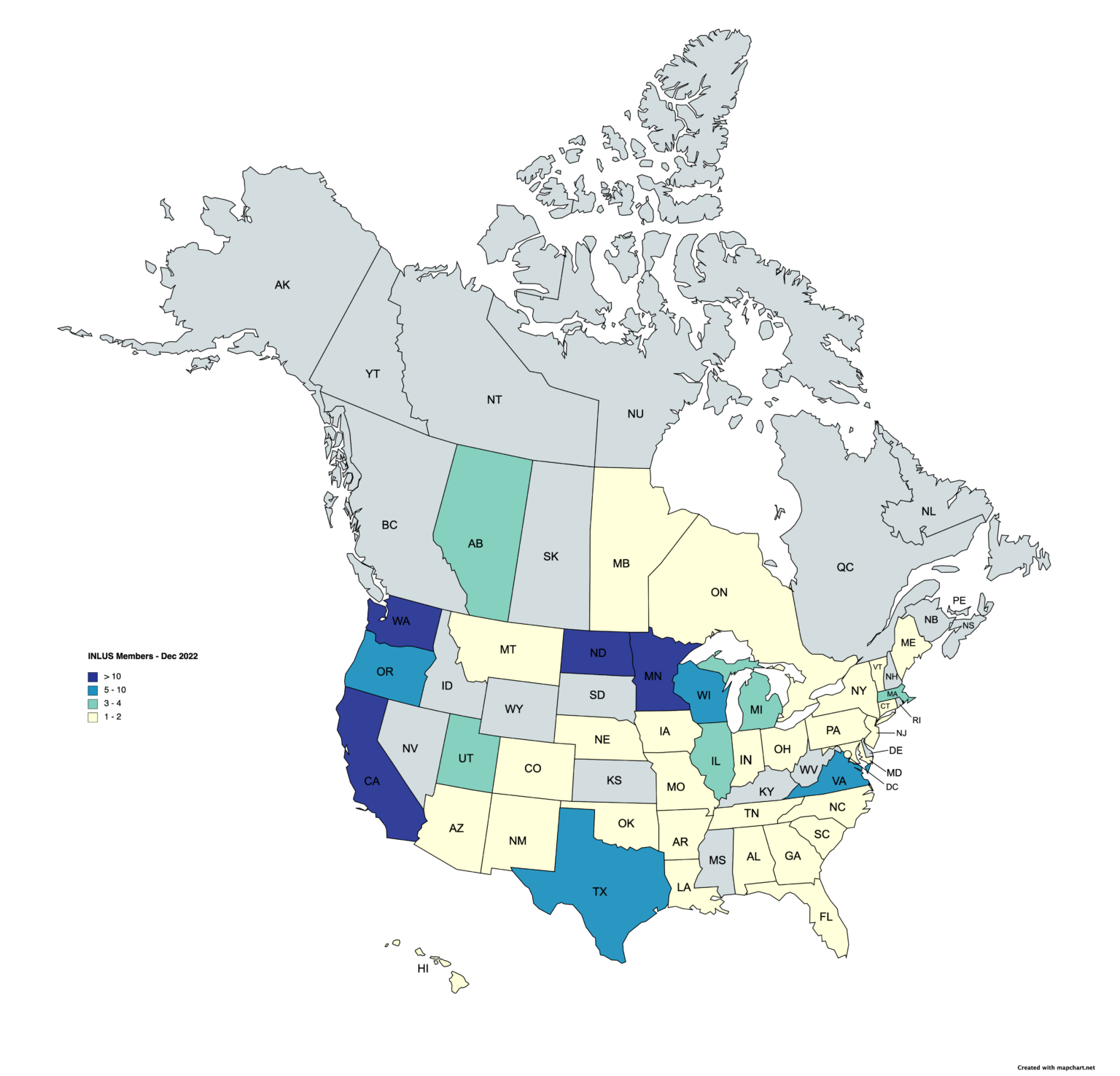 INLUS_Members - 2022-12 Member Map