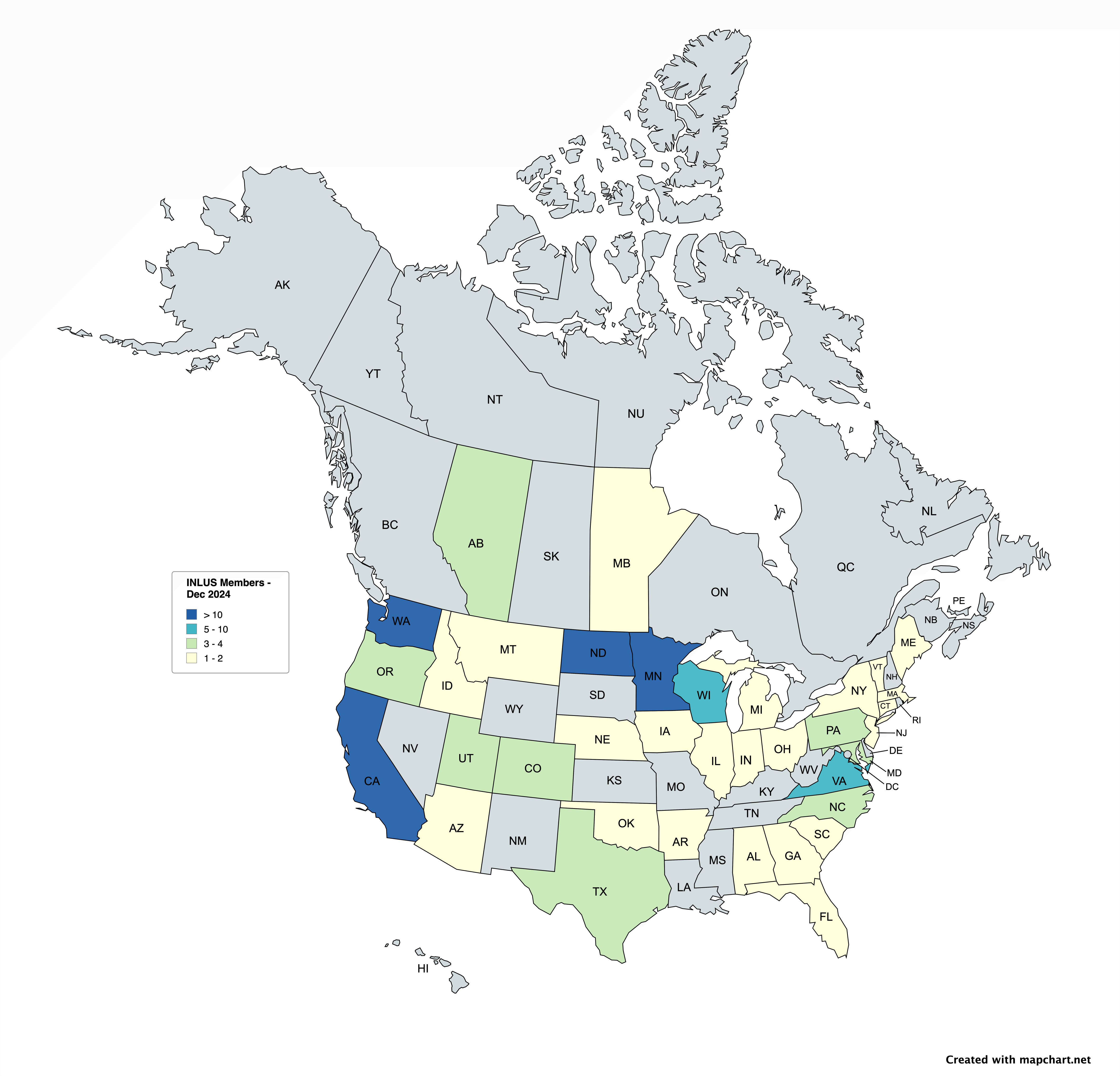 Dec 2024 Member Map