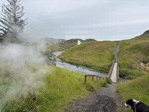 Elva S. Crist on an Icelandic trail.