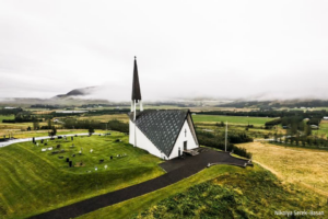 Nikolya Serek-Basan submitted this photo for the 2025 INLUS Photo Contest. It features Mosfellskirkja where Halldór Laxness is buried.