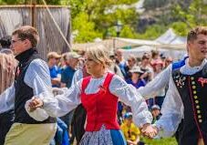 Dancing around the Maypole is common at Midsummer festivals